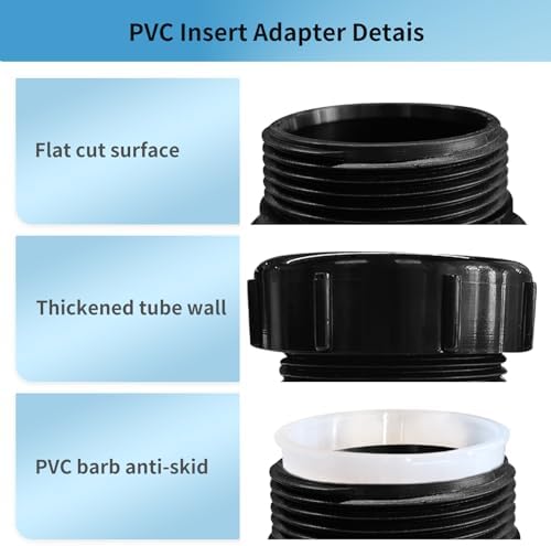 LESSO ABS Trap Adapter, 1-1/2 x 1-1/4 Inch ABS Female Pipe Fitting, SCH40 White - Image 6