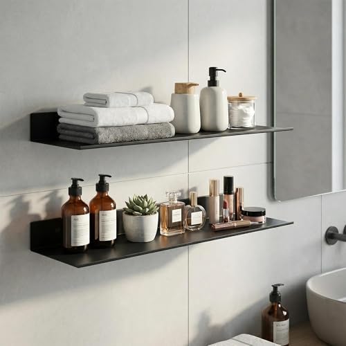 Z metnal Wall Shelf, Long Floating Shelves, Metal Hanging Shelf - Image 2