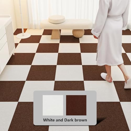 24 * 24in Peel and Stick Carpet Tiles, Self Adhesive Floor Squares - Image 7