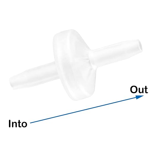 Check Valve 1/4” One-Way PVDF Plastic Hose Barb - Image 2