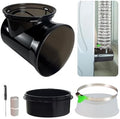 Dryer Vent Hose Connector Kit – 90 Degree Elbow by CATSORICH