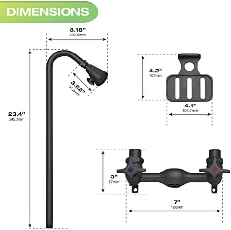 Homewerks 3070-252-MB-B-WS Outdoor Shower Kit - Image 7