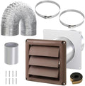 4 Inch Dryer Vent Kit with Hose/Duct Connector/Wall Plate, 9ps Duct Vent Kit by JIANBENKJ
