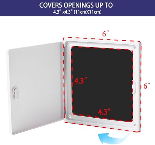 EASY-EXS Access Panel 6x6 with Door Plastic White - Image 2