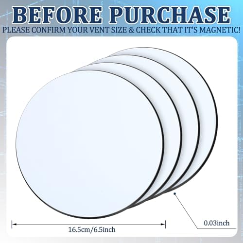 Tellegloww 4 Pcs Round Magnetic Vent Covers 6.5 Inch Air Vent Covers - Image 2