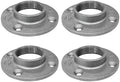PIPE DECOR 2" Malleable Iron Floor Flange 4 Pack, Industrial Steel Grey Fits by PipeD%C3%A9cor