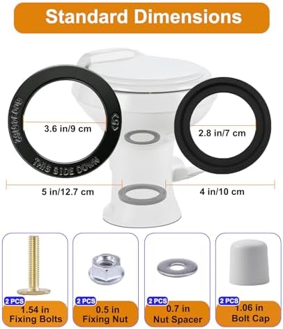 RV Toilet Seal Kit Replacement for Dometic 300 310 320 Series - Image 2