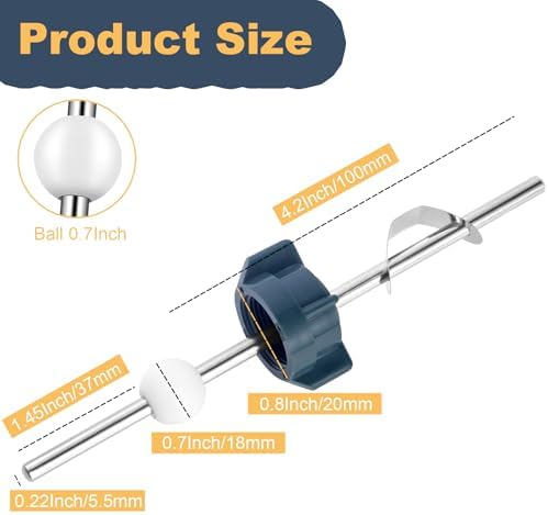 Lavatory Pop Up Center Piece Assembly, Pivot Rod Bathroom Sink Repair Kit - Image 3