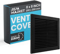 Repa Market 8 x 8 Inch Black Square Air Vent Cover by RepaMarket