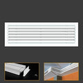 Linear Bar Air Grille 12" X 4", Aluminum Air Supply/Return Grilles, Easy Air by Powrocket