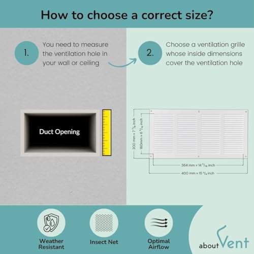 14x6 inch Vent Cover - Image 6
