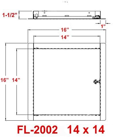 Premier Flush Access Panel, FL-2002 Series, Keyed Latch - Image 3