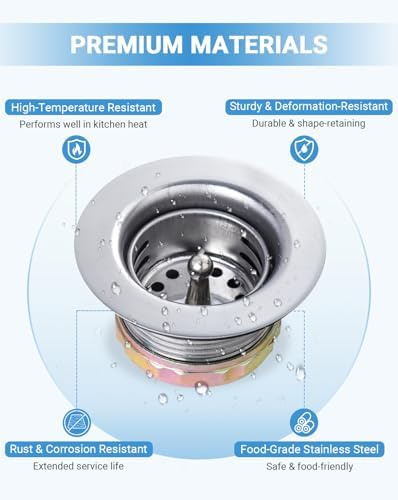 2" RV Sink Drain with Basket Strainer, Anti-Clog - Image 6