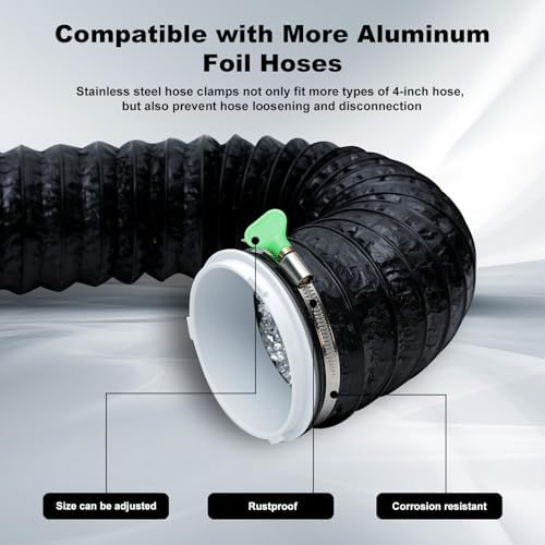 4 Inch 10 Ft Dryer Vent Hose, Dryer Vent Connector Kit - Image 5