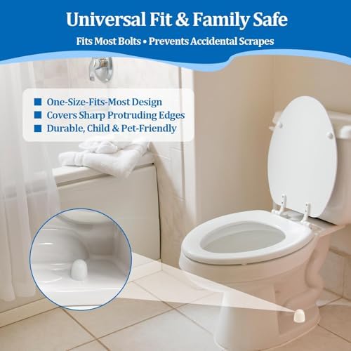 Universal Toilet Bolt Caps, Push-on Design Floor Bolt Covers - Image 6