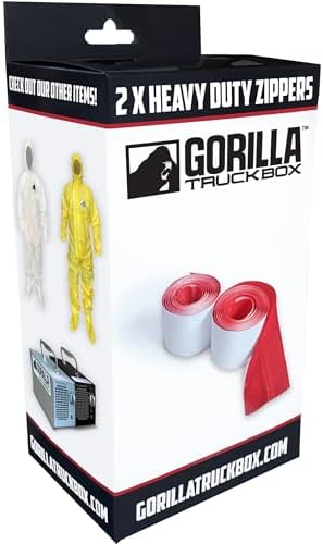 Gorilla Zipper Door Containment Zipper Heavy-Duty 2 Pack by GORILLA+TRUCKBOX