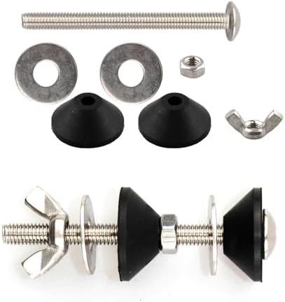 2PCS Universal Toilet Tank to Bowl Bolts, Heavy Duty Toilet Bolts kit, - Image 5