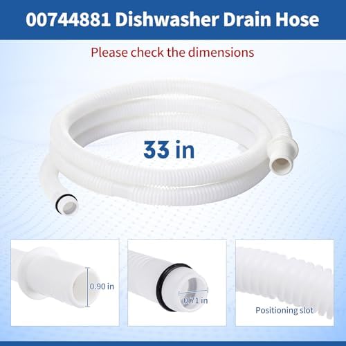 00744881 Dishwasher Drain Hose for Bosch - Image 2