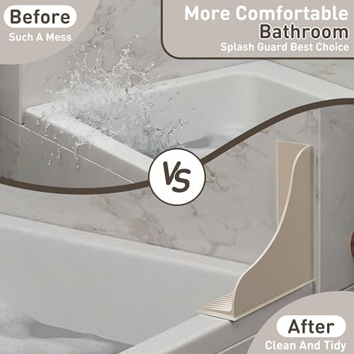 Roslim No-Adhesive 2-Pack All-Silicone Shower Splash Guard - Image 6