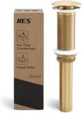 KES Brushed Gold Bathroom Pop Up Drain by KES