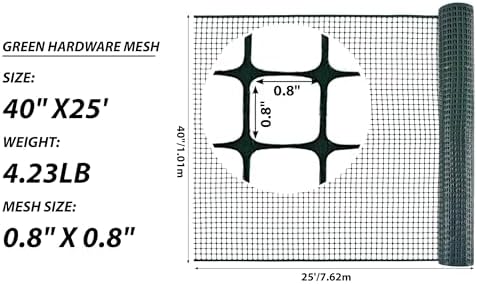 PotatoLife Green Plastic Garden Fence, Hardware Mesh - Image 3