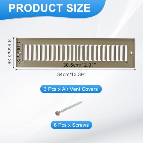 PATIKIL 2" x 12" Duct Opening Vent Cover - Image 2