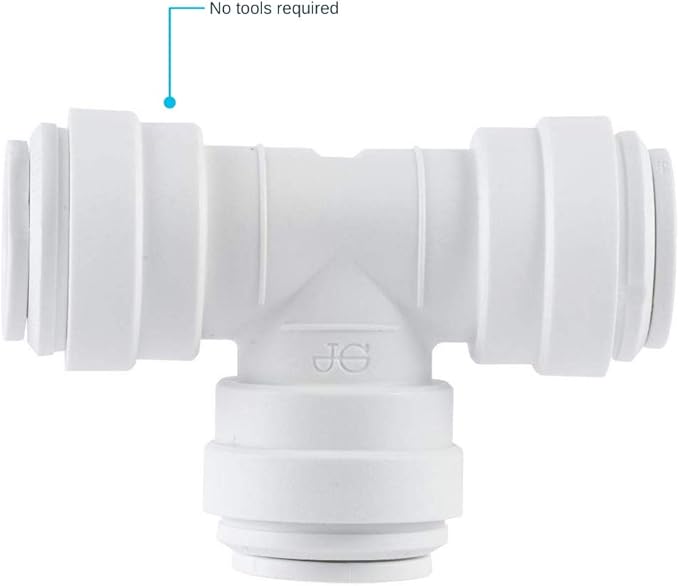 John Guest Speedfit 1/4 Inch Union Tee Connector, Push to Connect Plastic - Image 3