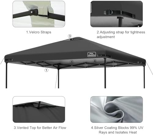 12x12 Replacement Top Pop Up Canopy Tent Cover Roof - Image 4
