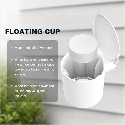 Dryer Vent Cover 4 inch UV Resistant, Dryer Vent Seal - Image 6