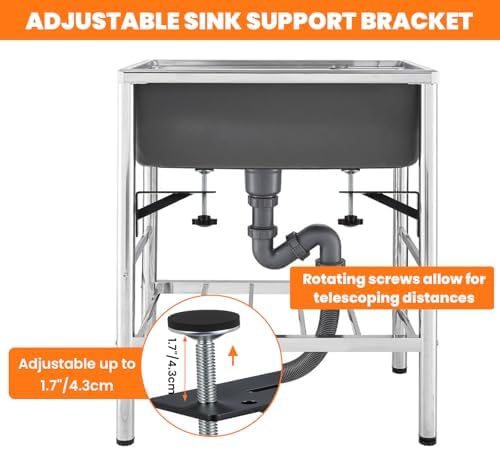 4 Pcs Undermount Sink Brackets, Heavy Duty Under Mount Sink Support Repair Kit - Image 5