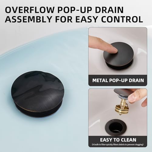 Pop Up Sink Drain Assembly - Image 3