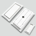 Flush Wall Vent Cover 6x12 Inch by DDPow