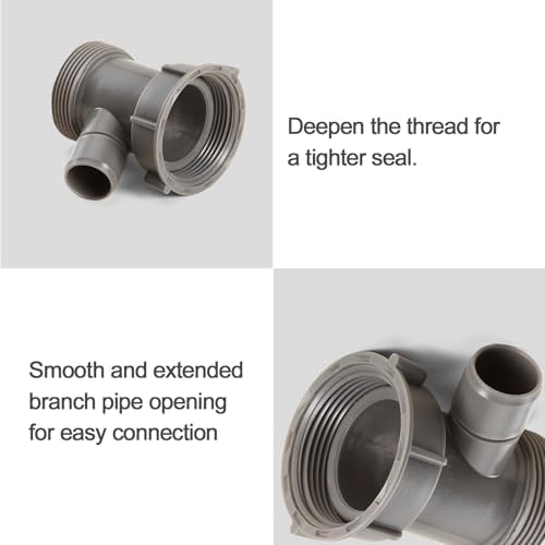 QruiLanTu1-1/2 Inch Dishwasher Kitchen Drain Pipe Hose Adapter Wye, Kitchen - Image 6