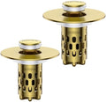 Bathroom Sink Drain Strainer, All Metal Pop-Up Sink Stopper by Unknown