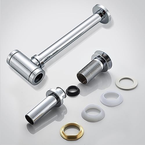 Bathroom Basin Sink Waste P-Trap Drain Kit, Adjustable Bottle Trap - Image 7