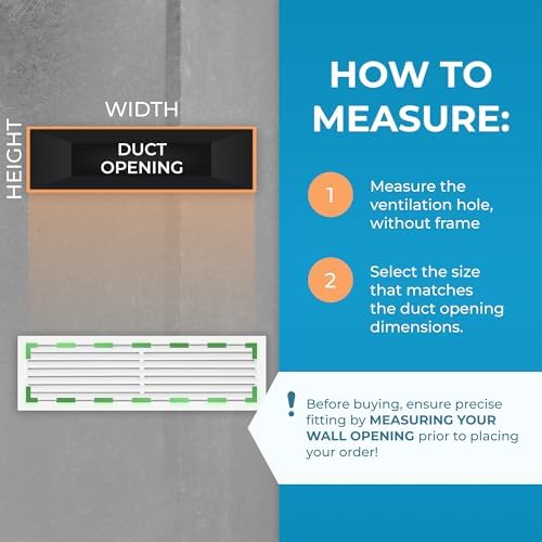 Rustproof 30 x 8 Inch Aluminum Vent Cover – Quiet Return Air Grille - Image 2