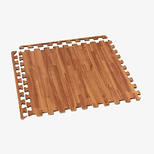 Forest Floor 3/8 Inch Thick Printed Foam Tiles, Premium Wood Grain Interlocking - Image 4