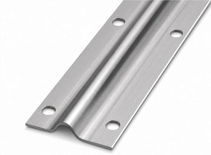 KC Hardware Stainless Steel Sliding Glass Door Screw Down Track, Inverted V by KCHardware