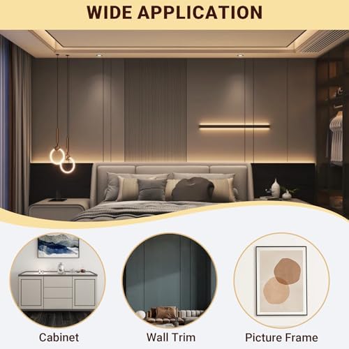 Trimold Glossy Black Molding Trim, Peel and Stick Mirror Border Design - Image 5