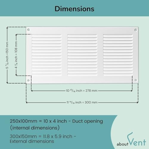 10x4 inch Vent Cover - Image 2