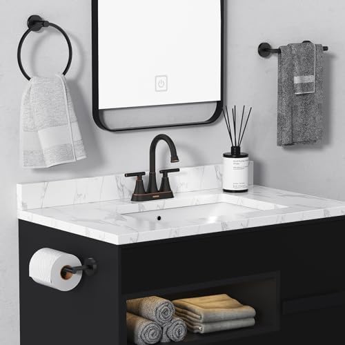 Bathroom Faucet, Hurran 4 inch Centerset 2-Handle Lead-Free - Image 6