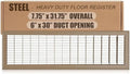 1 Pack 30" x 6" Floor Register Covers, Heavy Duty Steel Walk-on Return Air by Landical