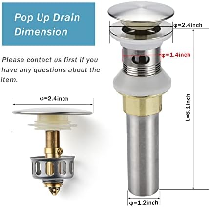 Rockgoya Bathroom Sink Drain, 5 Pack Drain Stopper Bathroom Sink - Image 4