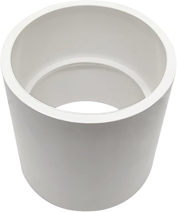 3" PVC Pipe Coupling Slip SCH40 White | Connector Adapter Pipe Fitting - Image 2