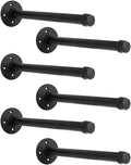 Industrial Black Iron Pipe Shelf Brackets Wall Mount DIY Shelving Brackets Pipe by YCCO