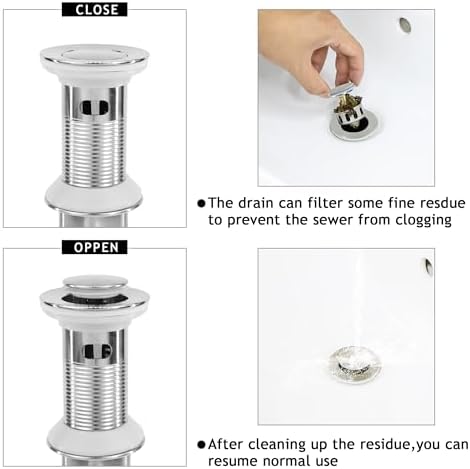 Bathroom Sink Drain, Drain Stopper Bathroom Sink - Image 6