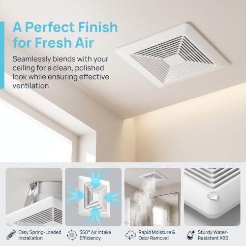 VOSAREA Bathroom Exhaust Fan Cover Replacement - Image 4