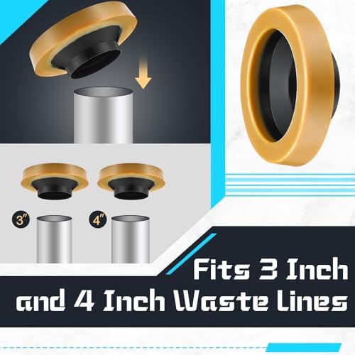 Marsui 12 Pack Wax Ring for Toilet, Thick Gasket 3-4 Inch Waste Line - Image 4