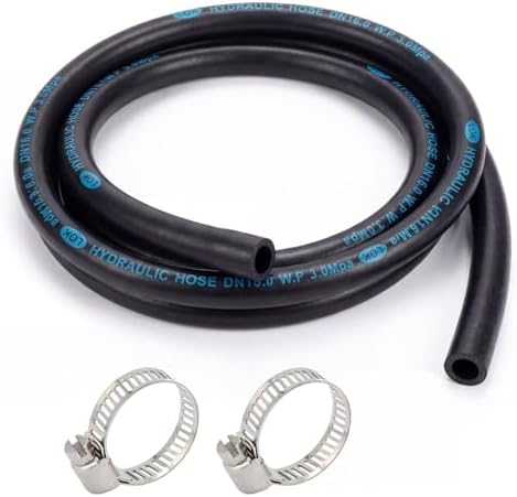 5/8 Inch ID Dishwasher Drain Hose, 6 FT Heavy-Duty Rubber Hose by Unknown