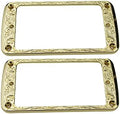 Guyker Metal Flat Humbucker Cover, Pickup Mounting Ring Set by guyker